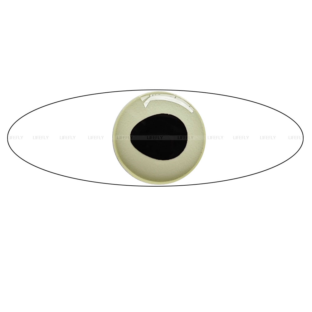 3D Glow.In.Dark (oval pupil) (3mm-9mm) / Soft Molded 3D Fish Eyes, Fly Tying, Jig, Lure Making, 3mm 4mm 5mm 6mm 7mm 8mm 9mm