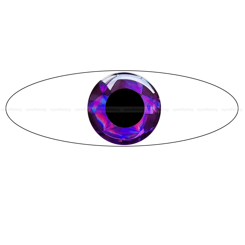 3D Purple / 600pcs Soft Molded Holographic Fish Eyes, Fly Tying, Jig, Lure Making, 3mm 4mm 5mm 6mm 7mm 8mm 9mm