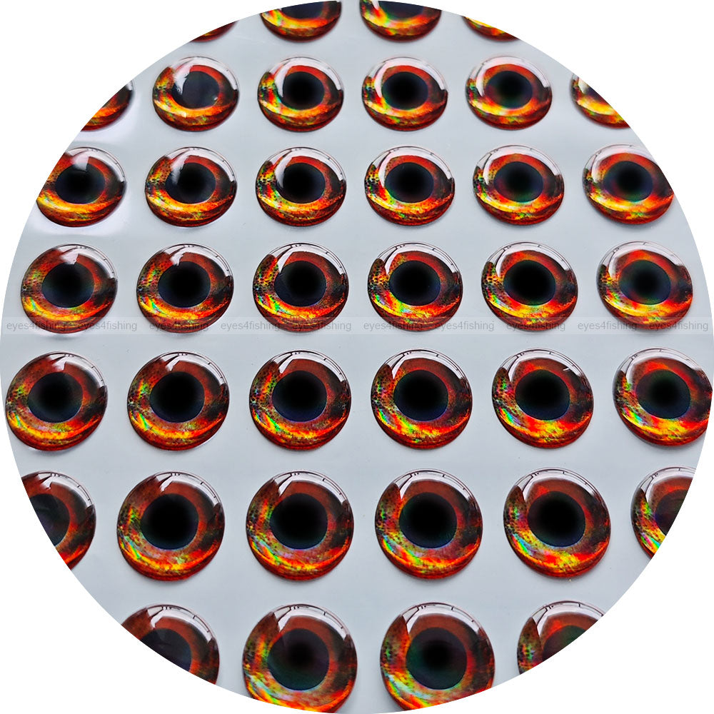 3D Real.Hot (>=10mm) / Soft Molded Holographic Fish Eyes 10mm 11mm 12mm 14mm 15mm 20mm real hot