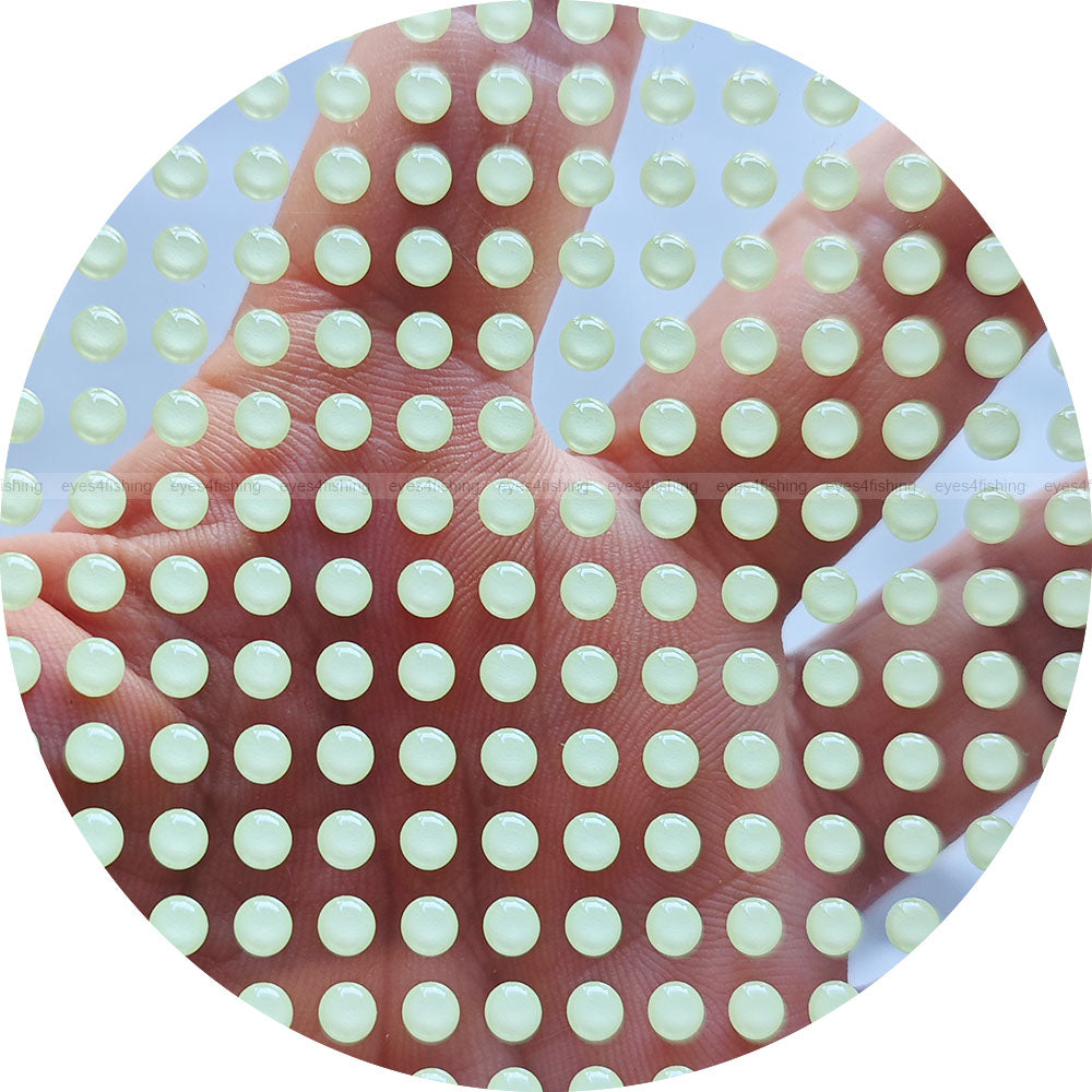 4mm 3D Solid Glow.In.Dark / 600 Soft Molded 3D Fish Eyes, Fly Tying, Jig, Lure Making, Craft, glow in dark