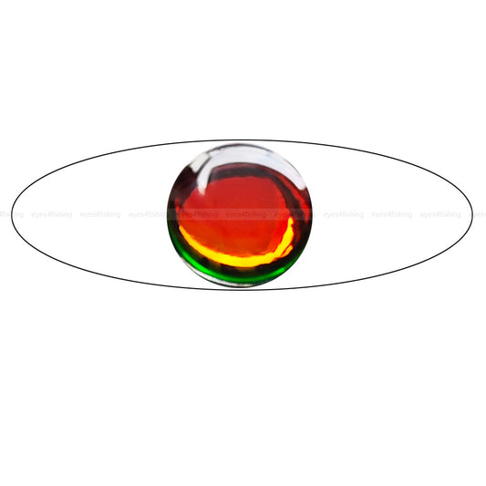 3D Iridescent #2(3mm-9mm) / Soft Molded 3D Holographic Fish Eyes, Fly Tying, Jig, Lure Making, 3mm 4mm 5mm 6mm 7mm 8mm 9mm
