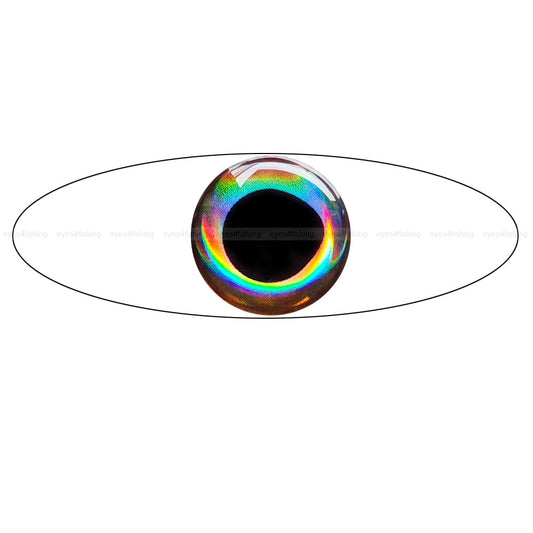 3D Real.Cold (3mm-9mm) / Soft Molded 3D Holographic Fish Eyes, Fly Tying, Jig, Lure Making, 3mm 4mm 5mm 6mm 7mm 8mm 9mm real cold