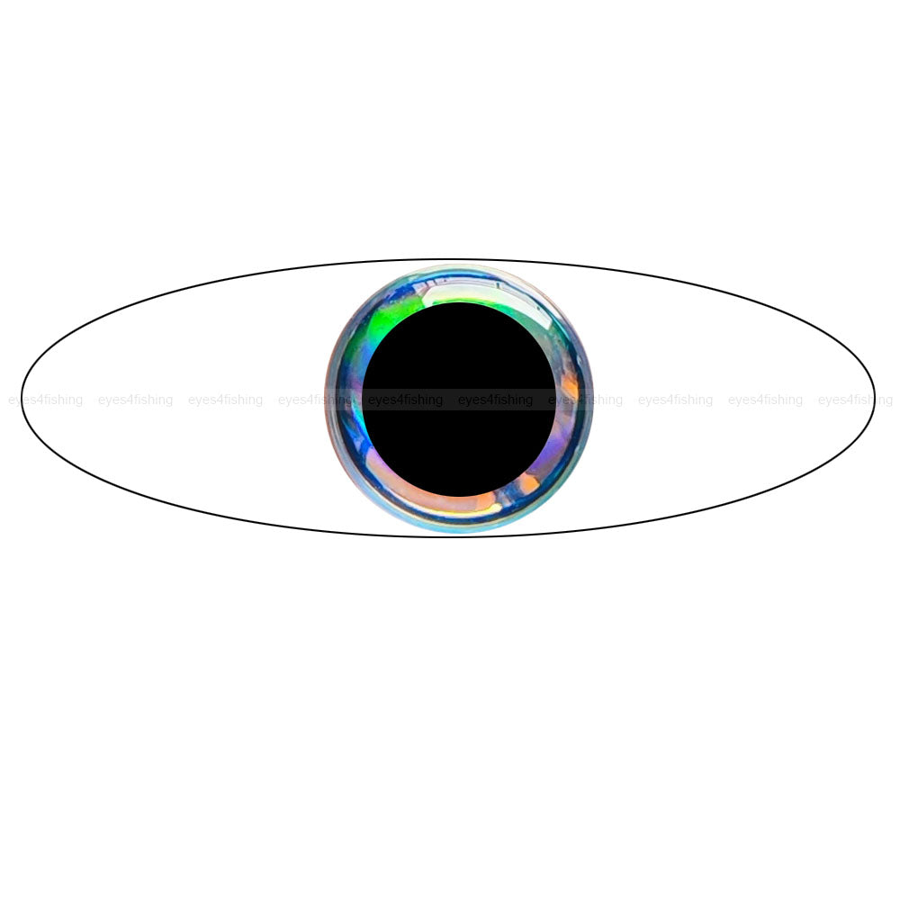 3D Super.Pearl (big pupil) / Soft Molded Holographic Fish Eyes, Fly Tying, Jig, Lure Making, 6mm, 8mm, super pearl