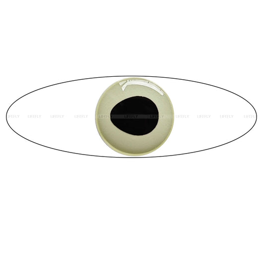 3D Glow.In.Dark (oval pupil) (3mm-9mm) / Soft Molded 3D Fish Eyes, Fly Tying, Jig, Lure Making, 3mm 4mm 5mm 6mm 7mm 8mm 9mm