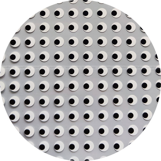 Flat White_offset / 700pcs 2D Fish Eyes, Fly Tying, Jig, Lure, white offset, 3mm 4mm 5mm 6mm 7mm