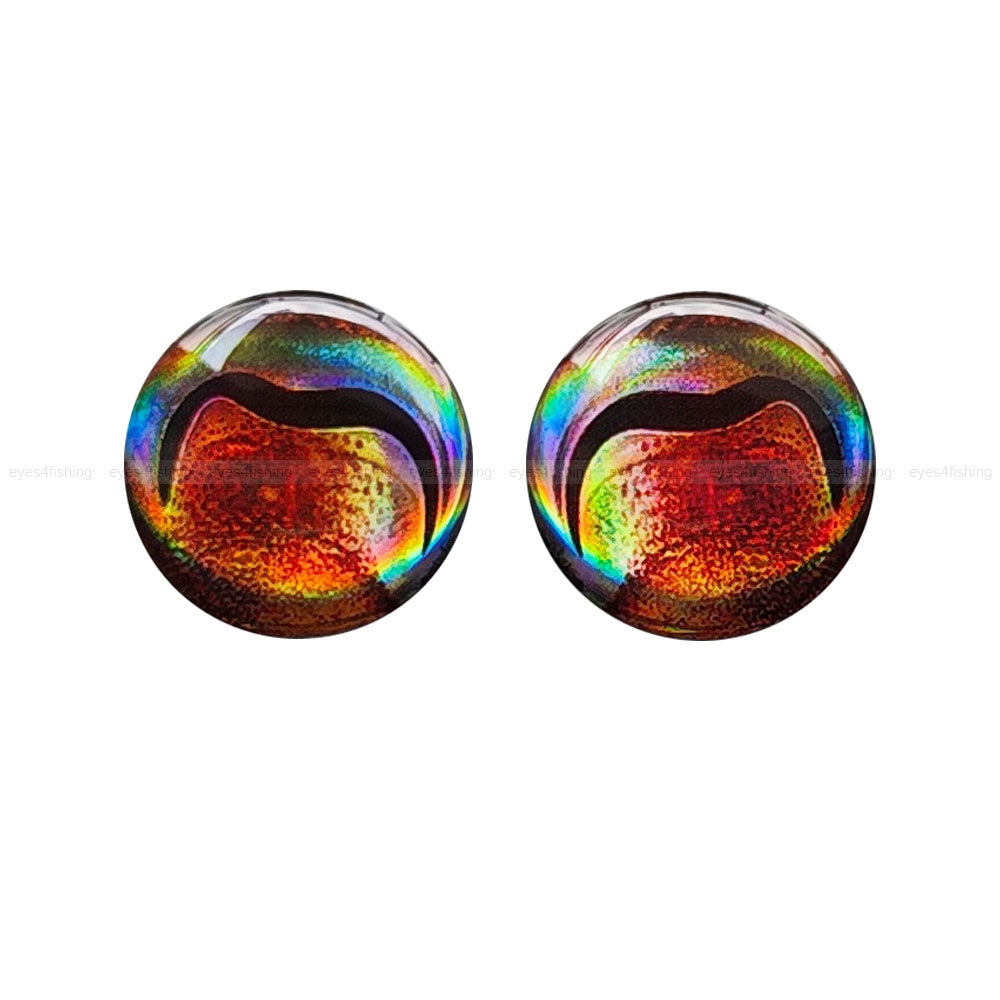 3D Cuttlefish (>=10mm) / Soft Molded 3D Holographic Fish Eyes, Fly Tying, Jig, Lure Making, 10mm, 12mm, 15mm, 20mm