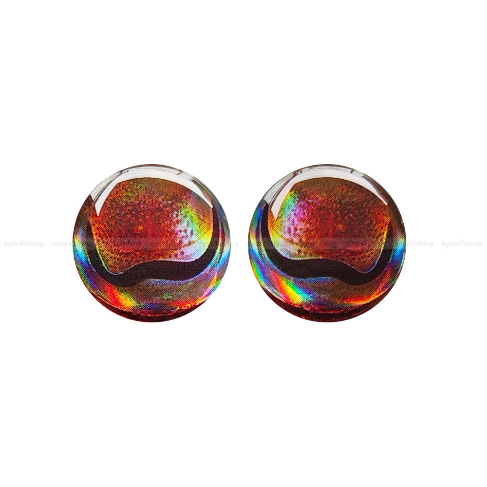 3D Cuttlefish / Soft Molded 3D Holographic Fish Eyes, Fly Tying, Jig, Lure Making, 6mm 8mm