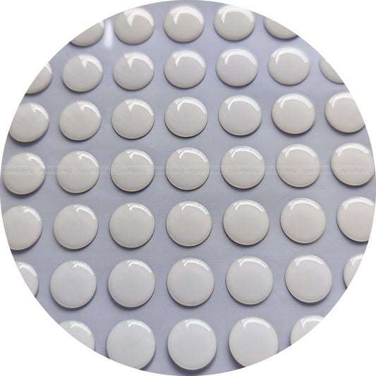 3D Solid.White (>=10mm) / Domed Soft Molded Fish Eyes, Fly Tying, Jig, Lure Making, 10mm 11mm 12mm solid white