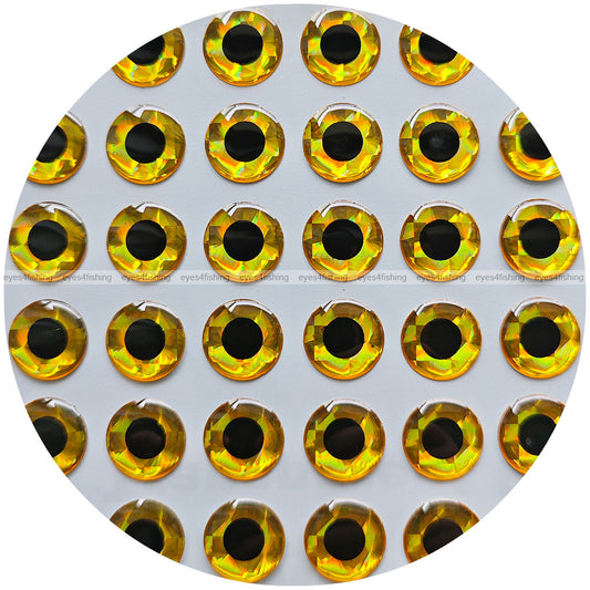 3D Gold (>=10mm) / 3D Soft Molded Holographic Fish Eyes, Fly Tying, Jig, Lure Making, 10mm 11mm 12mm 13mm 14mm 15mm 20mm