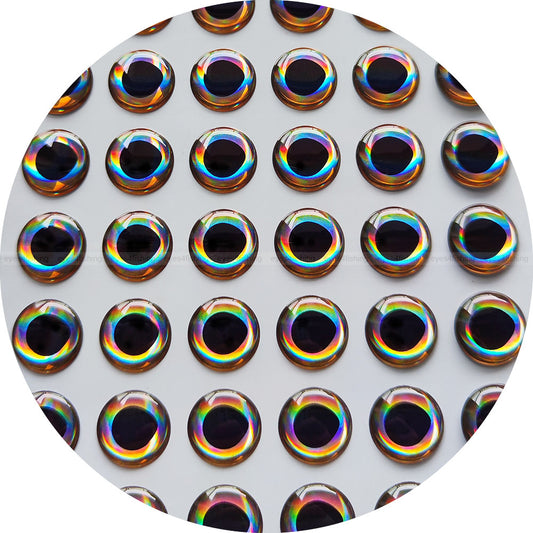 3D Real.Cold (>=10mm) / Soft Molded Holographic Fish Eyes 10mm 11mm 12mm 1/2" 13mm 14mm 15mm 16mm 19mm 20mm real cold