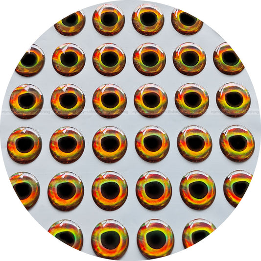 3D Real.Hard (>=10mm) / Soft Molded Holographic Fish Eyes 10mm 11mm 12mm 14mm 15mm 20mm real hard