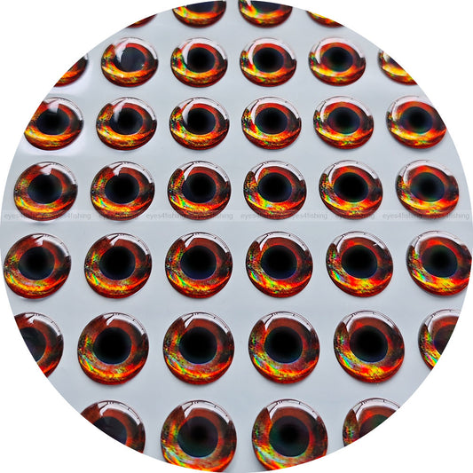 3D Real.Hot (>=10mm) / Soft Molded Holographic Fish Eyes 10mm 11mm 12mm 14mm 15mm 20mm real hot