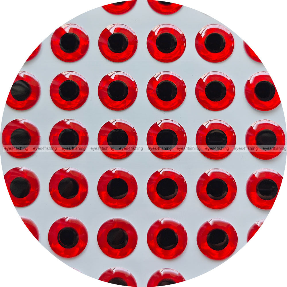 3D Red (>=10mm) / 3D Soft Molded Holographic Fish Eyes, Fly Tying, Jig, Lure Making, 10mm 11mm 12mm 13mm 14mm 15mm 20mm