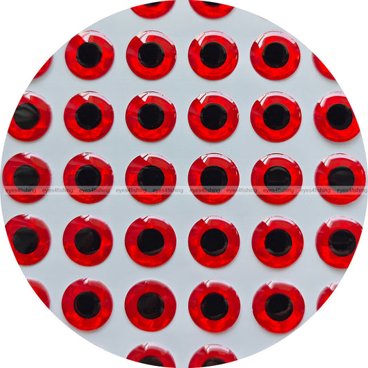 3D Red (>=10mm) / 3D Soft Molded Holographic Fish Eyes, Fly Tying, Jig, Lure Making, 10mm 11mm 12mm 13mm 14mm 15mm 20mm