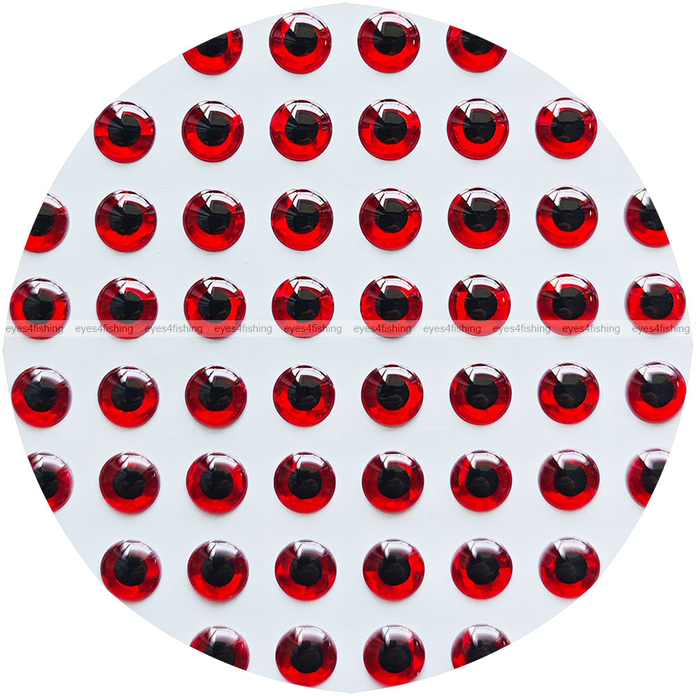 3D Red (2mm - 9mm) / 1000pcs Soft Molded Holographic Fish Eyes, Fly Tying, Jig, Lure Making, 2mm 2.5mm 3mm 3.5mm 4mm 4.5mm 5mm 5.5mm 6mm 6.5mm 7mm 7.5mm 8mm 9mm