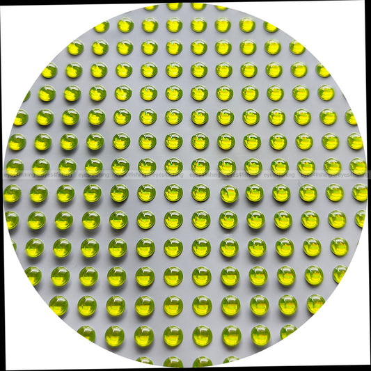 4mm 3D Solid Chartreuse / 800 Soft Molded Holographic 3D Fish Eyes, Fly Tying, Jig, Lure Making