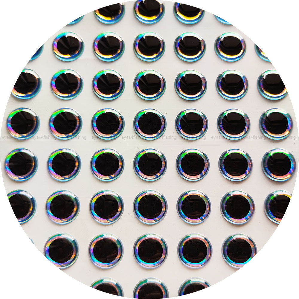3D Super.Pearl (big pupil) (>=10mm) / Soft Molded Holographic Fish Eyes, Fly Tying, Jig, Lure Making, 10mm, 12mm, 15mm, 20mm, super pearl