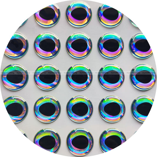 3D Super.Pearl (oval pupil) (>=10mm) / 3D Soft Molded Holographic Fish Eyes, Fly Tying, Jig, Lure Making, 10mm 12mm 13mm 15mm 16mm 18mm 20mm 25mm 30mm super pearl