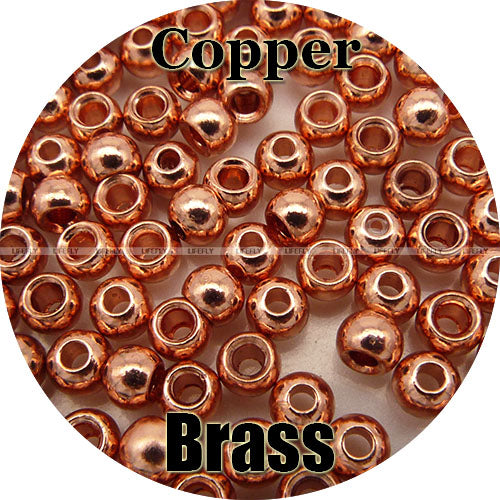 200 Brass Beads, Countersunk, Nymph Head Eyes, Fly Tying, Fishing