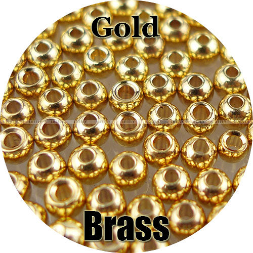 200 Brass Beads, Countersunk, Nymph Head Eyes, Fly Tying, Fishing