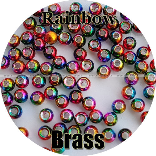 200 Brass Beads, Countersunk, Nymph Head Eyes, Fly Tying, Fishing